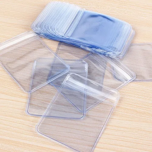Miniatura 5 de DOERDO - 100 bolsas de plástico transparente de PVC para joyas, antioxidación, con cremallera, antideslustre, para embalaje, joyas, aretes, anillos