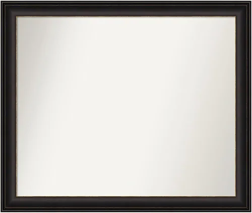 Miniatura 396 de Amanti Art Espejo de baño de bronce para sobre el fregadero, 24 x 24 pulgadas, espejo cuadrado de bronce Lara para tocador, marco de madera