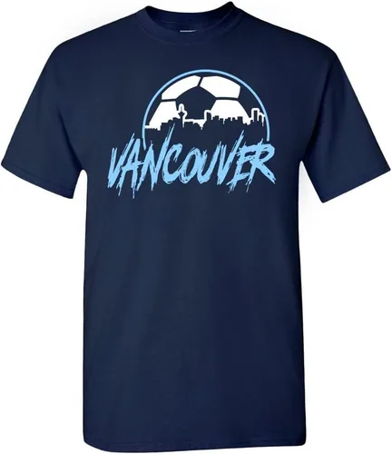 Miniatura 21 de Xtreme Apparrel Camiseta Team City Skyline para los aficionados al fútbol New York - Camisa azul marino
