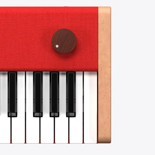 Miniatura 3 de Piano digital Loog - teclado portátil para principiantes con sonido de grado músico, instrumento musical educativo recargable MIDI a través de USB-C