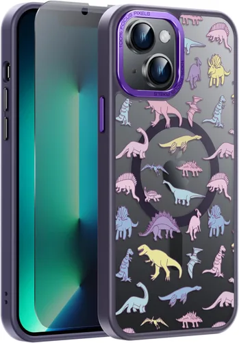 Miniatura 50 de Goodon Funda para iPhone 17 Pro con protector de pantalla de privacidad, compatible con Magsafe, a prueba de golpes, translúcida mate, bonita funda