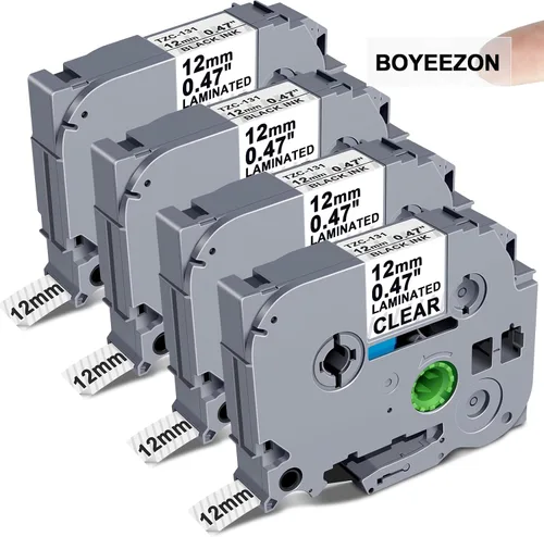 Miniatura 17 de Compatible con cinta azul P Touch TZe-531 TZe531 laminada 0.47 de 0.47 pulgadas, cinta azul de repuesto para Brother PT-D200 PT-D450, 1/2 pulgada x