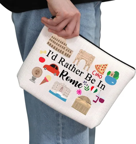 Miniatura 2 de G2TUP Rome Travel Gift Rome Makeup Bag Rome Journey Cosmetic Bag Rome Trip Souvenir Gift Roma amante regalo Rome camping regalo, Roma MB