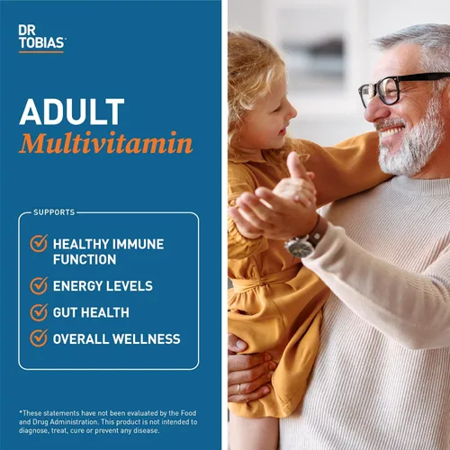 Miniatura 3 de Dr. Tobias Multivitamínico para adultos para mujeres y hombres, vitaminas de apoyo inmunológico de 42 frutas, verduras, más probióticos