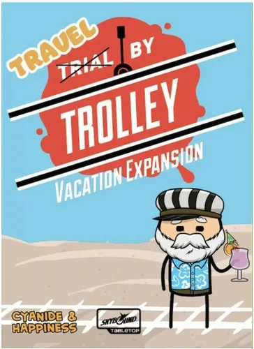 Skybound Entertainment Trial by Trolley: Expansión de vacaciones - Skybound, Juego de fiesta de dilemas morales y asesinato de troley, edades 14+,
