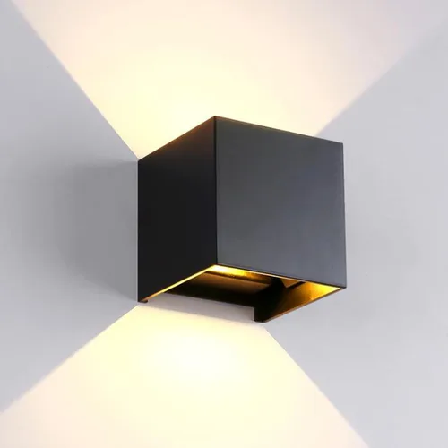 Luces de Pared Exteriores Modernas 20W Luz de Paquete de Pared LED con Haz de Luz Ajustable Hacia Arriba y Hacia Abajo Impermeable Apliques de Pared