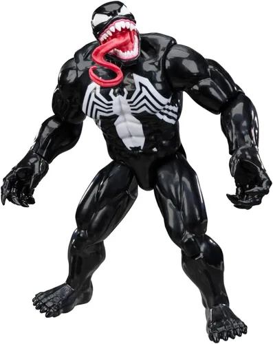Marvel Spider-Man Titan Series Venom Deluxe figura de acción, juguetes de superhéroes a escala de 12 pulgadas (11.8 in) para niños a partir de 4 años