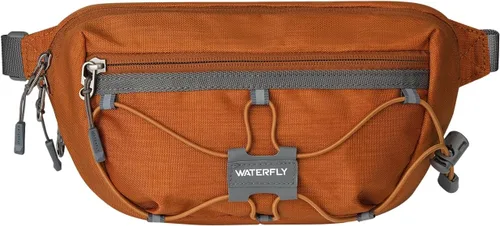 Miniatura 13 de WATERFLY Riñonera ligera y pequeña: Bolso de 1.5L, mini, delgado, cruzado, de cintura, con bloqueo RFID, antirrobo y resistente al agua para Negro