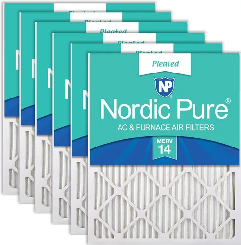 Miniatura 32 de Nordic Pure Filtros de aire para horno MERV 6 de 18 x 25 x 1 pulgadas (tamaño real: 17 1/2 x 24 1/2 x 3/4), color verde poliéster MERV 6, reduce