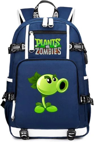 Miniatura 26 de ISaikoy Game Plants vs. Zombies - Mochila de hombro para libros, mochila escolar, color 12