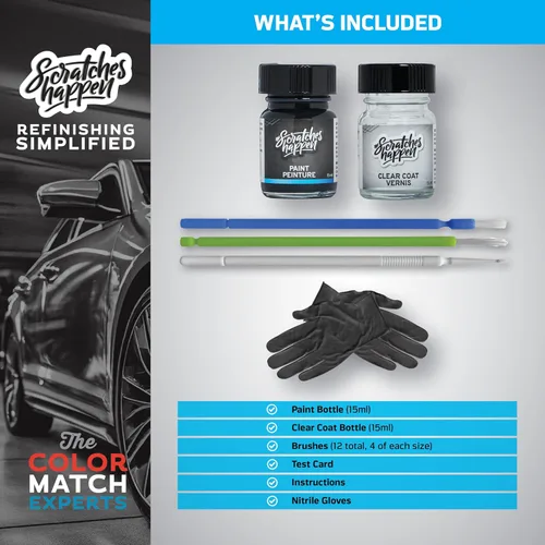 Miniatura 2 de ScratchesHappen Kit de pintura de retoque Exact-Match - Corvette Racing Yellow Tintcoat (WA386A/GC6) para Chevrolet - Essential