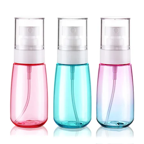 Cosywell Botella de spray de viaje aprobada por la TSA de 2oz 60ml, paquete de 3, a prueba de fugas, nebulización fina, botella de spray de plástico