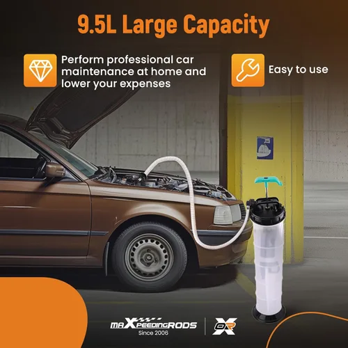 Miniatura 6 de maXpeedingrods Extractor de fluido manual de 2.5 galones/9.5L, bomba extractora de aceite automotriz, bomba de llenado de transmisión, cambiador