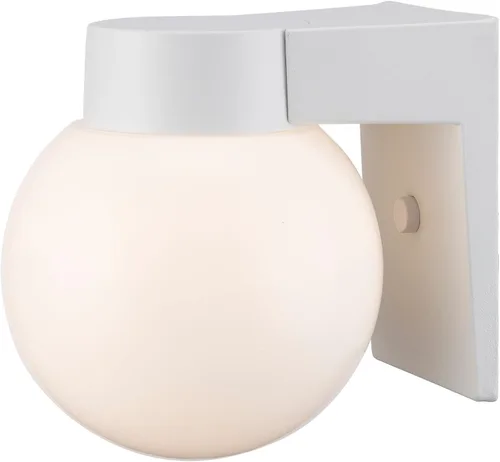 Miniatura 3 de TRANS GLOBE Imports - Farol de pared transicional de 4800 WH de Pershing Collection en acabado blanco, 7.00 pulgadas