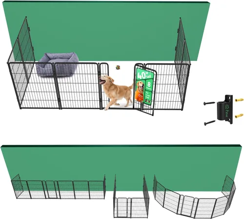 Miniatura 84 de FXW Homeplus Unleashed Corralito para Perros de Interior - Juego Sin Estrés y Seguro, Resistente de 24 Pulgadas 4 Paneles Corral para Cachorros