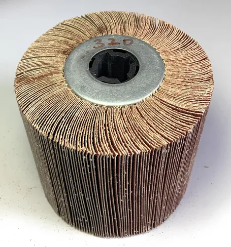 Miniatura 8 de SIGNI Rueda de dibujo de pulido de papel de lija compatible con máquina de bruñido/pulidora/lijadora 4.724x3.937 in (lija de grano 60)