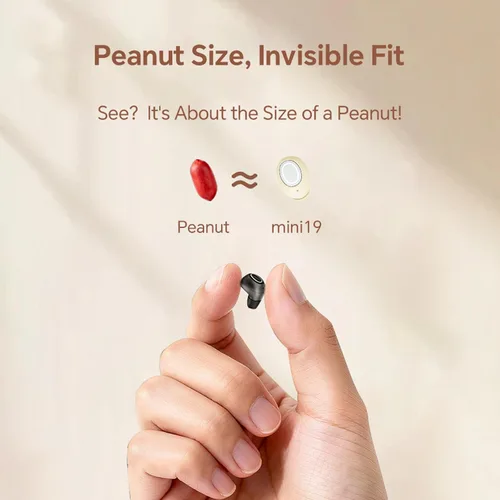 Miniatura 2 de Xmenha Mini auriculares invisibles pequeños inalámbricos Bluetooth cómodos, más pequeños, pequeños, de perfil bajo, para dormir, discretos