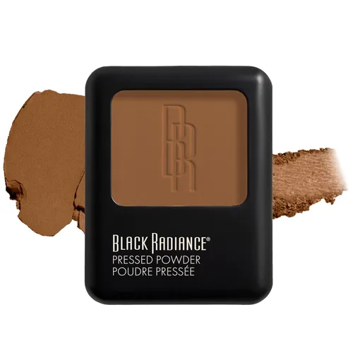 Miniatura 10 de Black Radiance Polvo prensado, acabado mate rico en pigmentos para tonos de piel claros, compacto absorbente de aceite con espejo y esponja