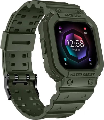 Miniatura 8 de amBand Compatible para Fitbit Versa 4/3/2 / Fitbit Versa Lite / Fitbit Sense 2 / Correas de Fitbit Sense con estuche, correa protectora para reloj