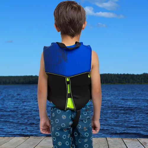 Miniatura 3 de O'Brien Chaleco salvavidas CGA con espalda en V Flex para niños, color azul