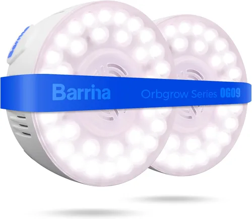Miniatura 13 de Barrina Orbgrow OG09 Puck - Luz LED de crecimiento, 5000K 9W (equivalente a 135 vatios), luces de plantas para plantas de interior de espectro