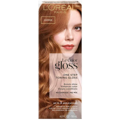 Miniatura 18 de L'Oreal Paris Le Color One Step Toning Hair Gloss, Castaño Frío, 4 onzas Fresco Morena