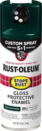 Miniatura 129 de Rust-Oleum 376855 - Pintura en aerosol antióxido personalizada 5 en 1, 12 onzas, color negro mate, (paquete de 1)