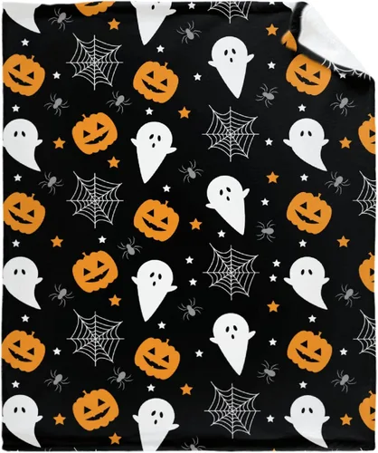 Miniatura 15 de Manta de fantasma de 40 x 30 pulgadas para cachorros, lindas mantas de fantasma para niñas y mujeres, mantas de forro polar ligeras para amantes
