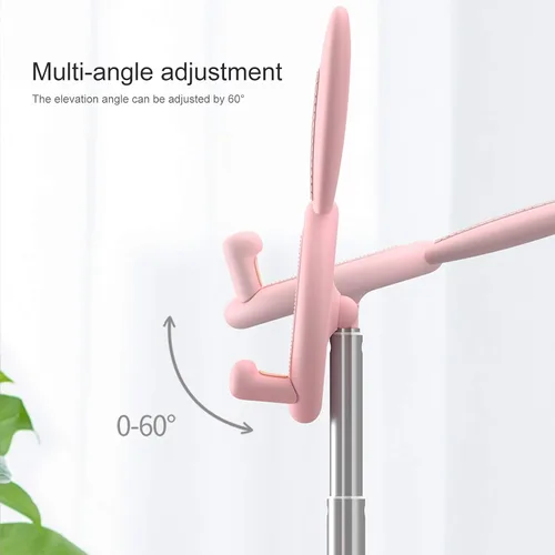 Miniatura 7 de OATSBASF Soporte ajustable para teléfono celular, soporte ajustable para teléfono con diseño de conejo, soporte para teléfono Kawaii, compatible