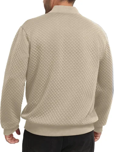 Miniatura 5 de Sudadera acolchada para hombre 2025, casual, elegante, chaqueta bomber versátil S-2XL
