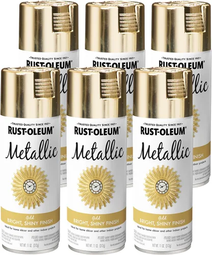 Miniatura 10 de Pintura en aerosol 11 oz Rust-Oleum 1915830 – paquete de 6 especialidad metálico 1915830, 1936830 - 6 PK Latón