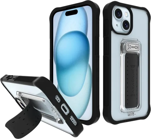 Miniatura 35 de Scooch® para iPhone 15 Pro Max Funda con Soporte, Funda Kickstand Wingman 5-en-1, Protección contra Caídas de Grado Militar, Kickstand Desplegable