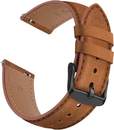 Miniatura 2 de Correa de cuero para Fossil Gen 6/5E 1.732 in/Gen 5 Carlyle/Garrett/reloj inteligente Julianna para mujer, correa de repuesto ajustable de cuero