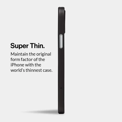 Miniatura 3 de totallee Funda delgada para iPhone 15 Plus, la más delgada, minimalista, para Apple iPhone 15 Plus (2023) (negro escarchado)