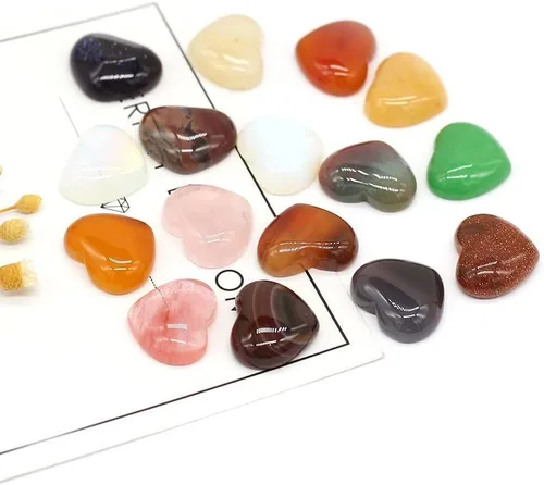 Miniatura 7 de Cabujón rectangular con parte trasera plana piedras naturales cabujón para hacer joyas 20 piezas