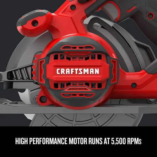 Miniatura 3 de CRAFTSMAN Sierra circular, 7-1/4 pulgadas, 15 amperios, con cable (CMES510)