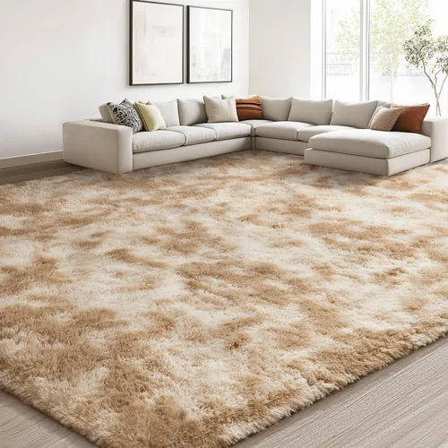 Miniatura 99 de EVOIONOS - Alfombra redonda gris para dormitorio, 5x5 pies; alfombras circulares suaves y esponjosas para sala de estar, alfombras de felpa peludas