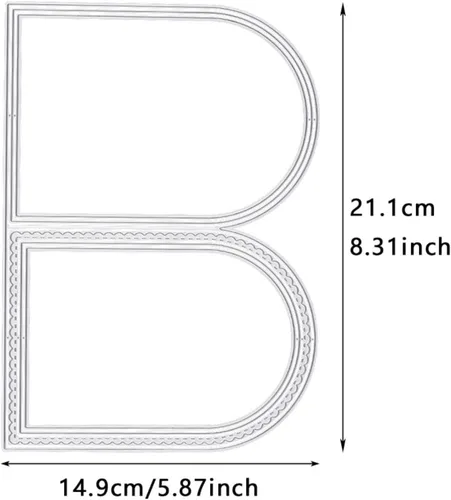 Miniatura 2 de Troqueles de metal para arco de boda para hacer tarjetas, plantillas de corte para álbumes de recortes, álbum de fotos, papel decorativo, plantilla