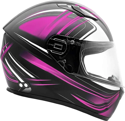 Miniatura 10 de Typhoon - Casco de motocicleta de cara completa para adultos con protección solar desplegable certificado DOT