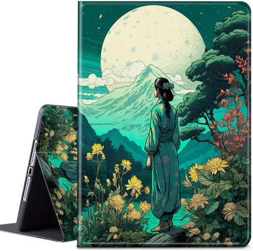 Miniatura 53 de Funda para tablet Kindle Fire 7 2019/2017 lanzamiento 9ª/7ª generación 7 pulgadas, ligera, protectora de piel sintética, cubierta inteligente