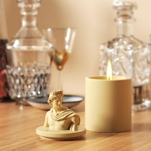Miniatura 2 de BOOWAN NICOLE Tarro de vela Molde de silicona Molde de jardinera de hormigón Moldes DIY Cemento Pot Herramientas para hacer SH0816