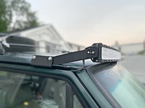 Miniatura 4 de DaSen Soporte de montaje de techo para barra de luz LED curvada/recta de 50 pulgadas compatible con Jeep Cherokee XJ 1984-2001