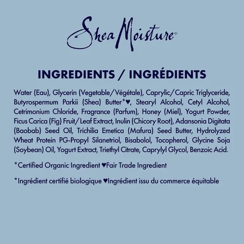 Miniatura 6 de Shea Moisture Hidratación de miel y yogur de manuka + reparación multiacción sin enjuague, fabricado con manteca de karité de comercio justo