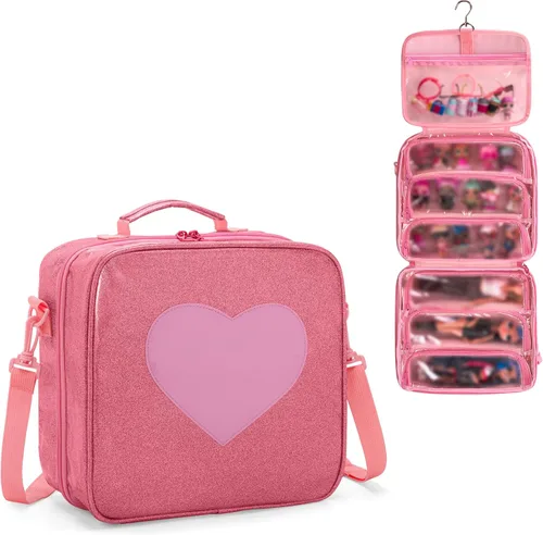 Estuche de transporte para muñecas LoDrid compatible con LOL Surprise OMG, organizador de exhibición compatible con muñecas Big Sister de 3 pulgadas