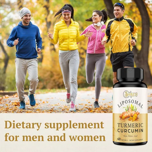 Miniatura 5 de Suplemento de Cúrcuma Curcumina Liposomal 2000mg, Extracto de Curcuminoides Estandarizado al 95% y Polvo de Raíz Orgánica con Piperina de Pimienta