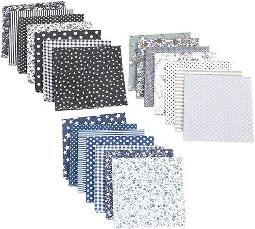 21 piezas de 10 x 10 pulgadas, de tela de retazos de tela de algodón con estampado floral, precortadas, para manualidades, costura, álbumes de