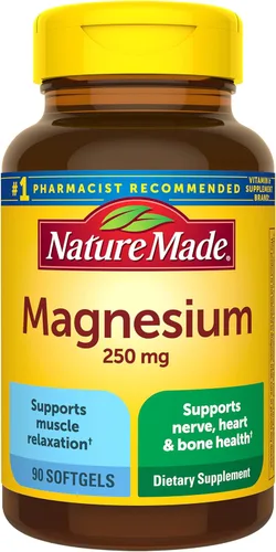 Miniatura 9 de Nature Made Óxido de magnesio 250 mg, suplementos de magnesio para hombres y mujeres, apoyo para la salud muscular, corazón, huesos y nervios, 200