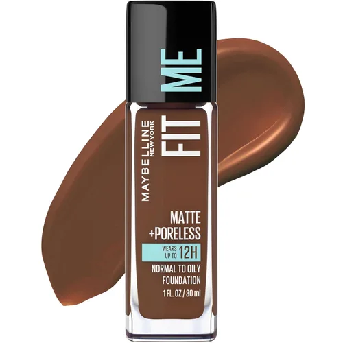 Miniatura 71 de Maybelline New York Fit Me Matte + Poreless Base Líquida, Formato de Bolsa, 220 Natural Beige, 1.3 onzas 220 Beige natural