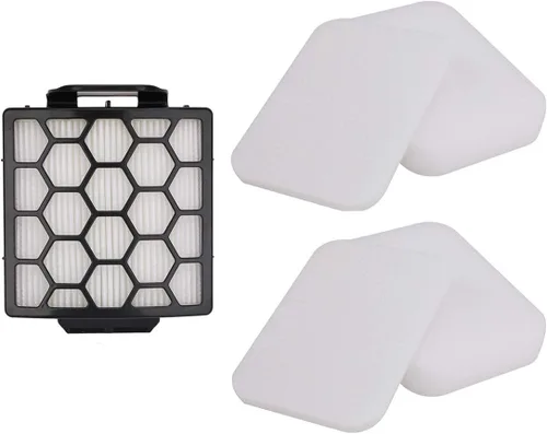 1 filtro HEPA y 2 juegos de filtros de espuma para Shark Navigator NV150 NV251 NV255 y Zero-M ZU62 ZU62C ZU60 vertical Shark filtro de repuesto