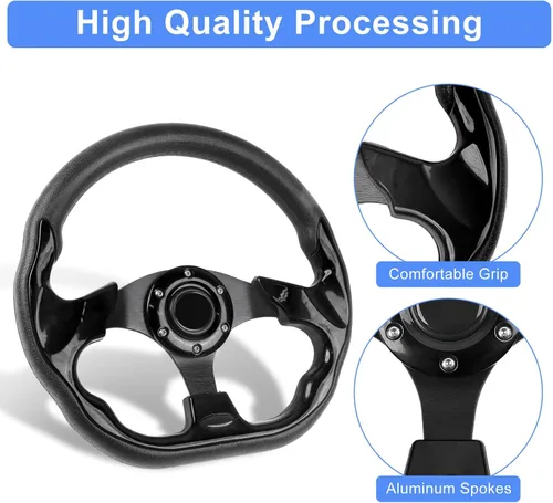 Miniatura 4 de Volante para carrito de golf, compatible con EZGO TXT RXV, Club Car DS Precedent Tempo, Yamaha G2-G29 para la mayoría de los carritos de golf